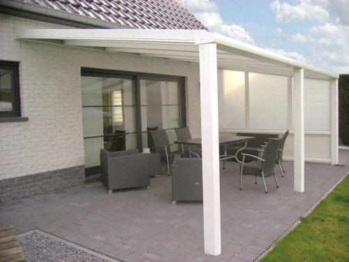 Pergola en aluminium blanc NALEMIS Pergola en aluminium blanc NALEMIS