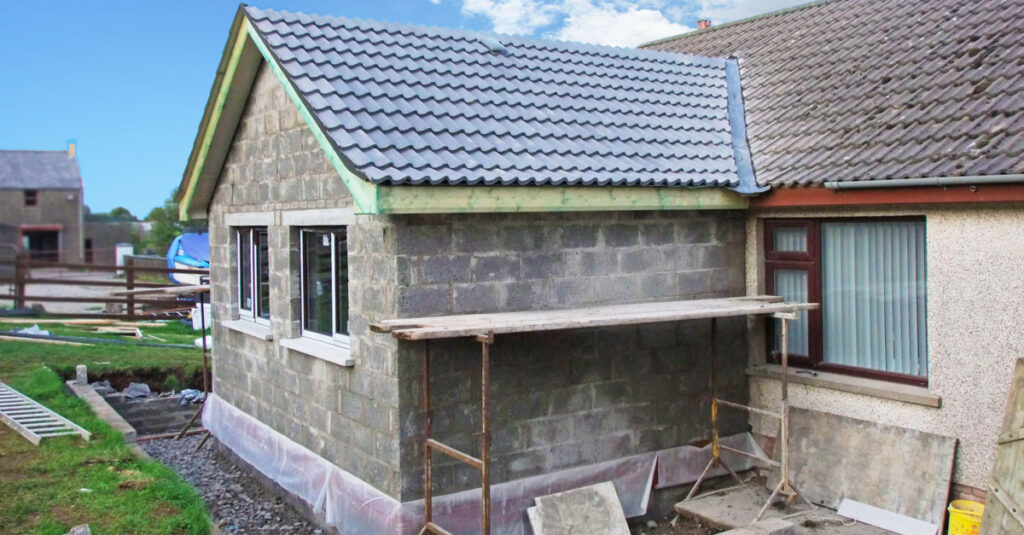 extension maison pièce